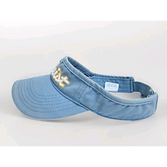 Titleist Visor Hat Blue Yellow #1 Distressed Adjustable Strap Vintage UCLA Golf - Picture 3 of 7